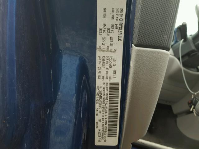 3A8FY58929T591427 - 2009 CHRYSLER PT CRUISER BLUE photo 10