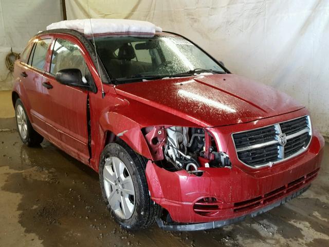 1B3HB48B27D566403 - 2007 DODGE CALIBER SX RED photo 1