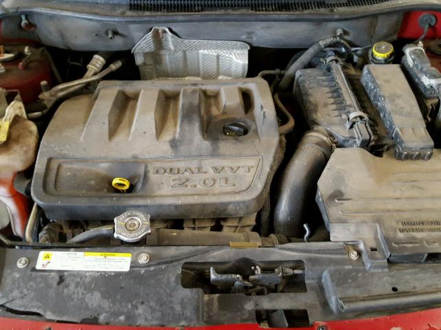 1B3HB48B27D566403 - 2007 DODGE CALIBER SX RED photo 7