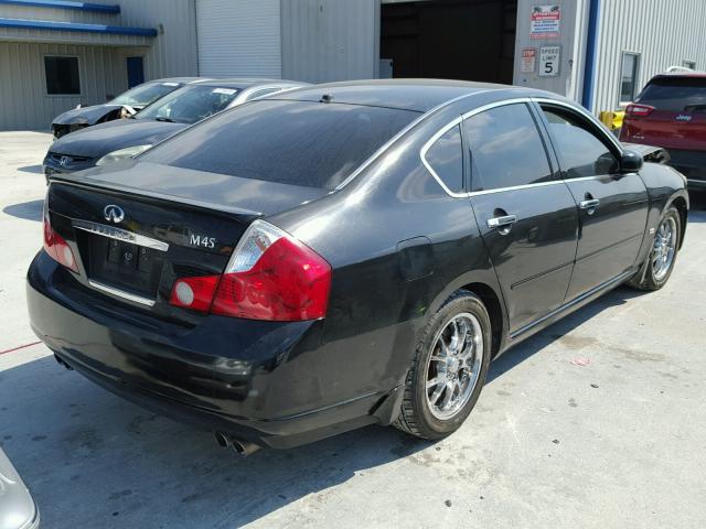 JNKBY01E97M403469 - 2007 INFINITI M45 BASE BLACK photo 4