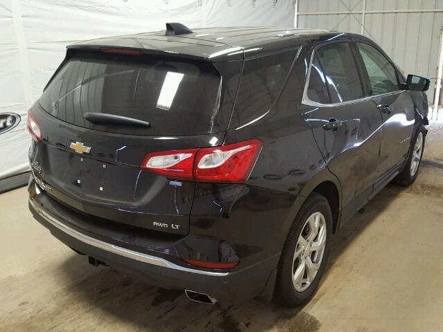 2GNAXTEX6J6205412 - 2018 CHEVROLET EQUINOX LT BLACK photo 4