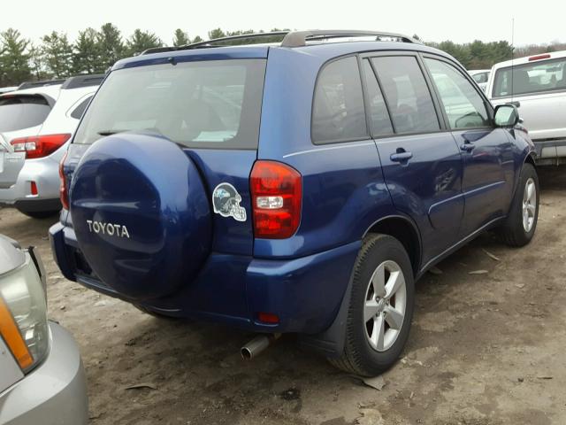 JTEGD20V240019046 - 2004 TOYOTA RAV4 BLUE photo 4