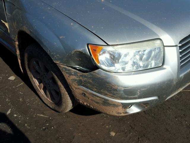 JF1SG65616H749216 - 2006 SUBARU FORESTER 2 SILVER photo 9