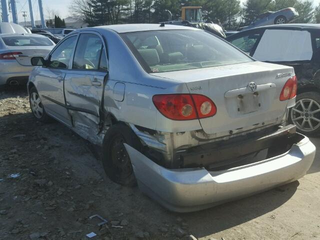 JTDBR32E570134716 - 2007 TOYOTA COROLLA CE SILVER photo 3