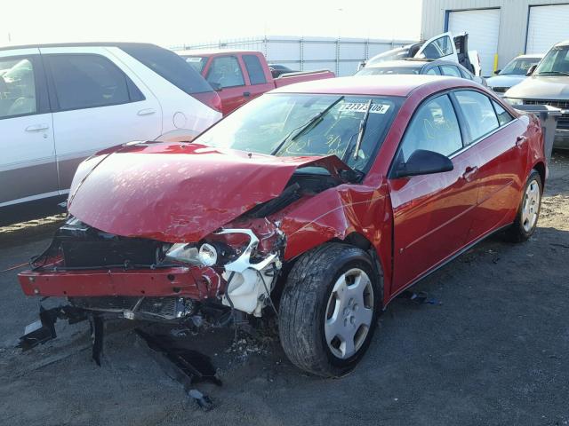 1G2ZF55B364258886 - 2006 PONTIAC G6 SE RED photo 2