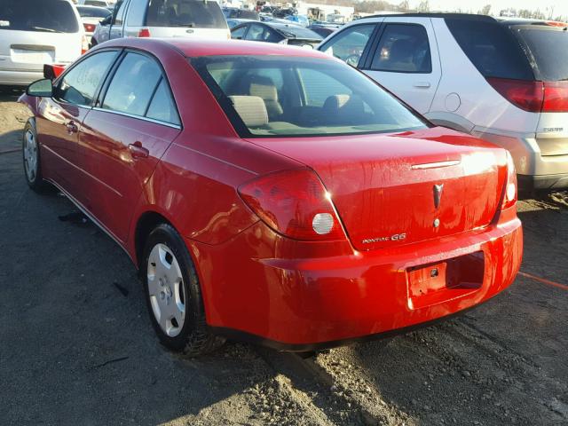 1G2ZF55B364258886 - 2006 PONTIAC G6 SE RED photo 3