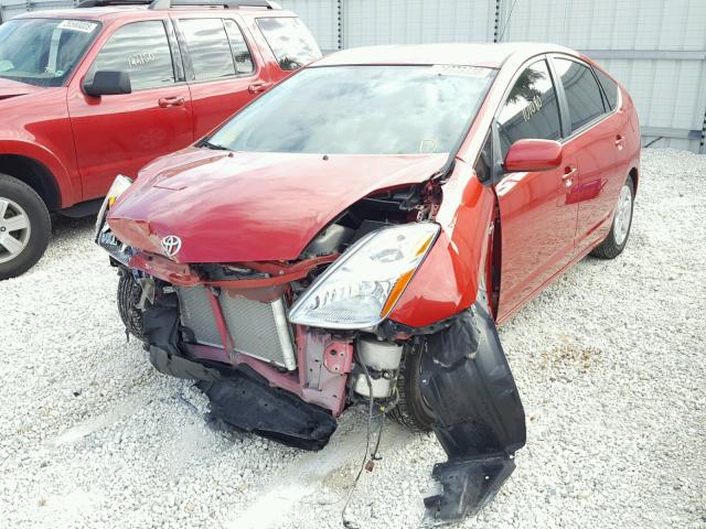 JTDKB20U567058154 - 2006 TOYOTA PRIUS RED photo 2