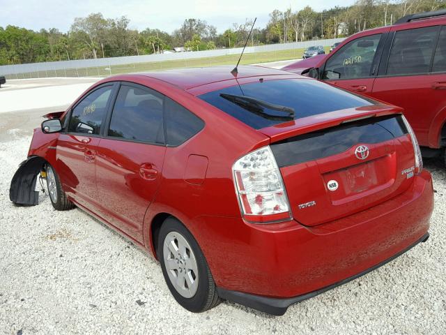 JTDKB20U567058154 - 2006 TOYOTA PRIUS RED photo 3