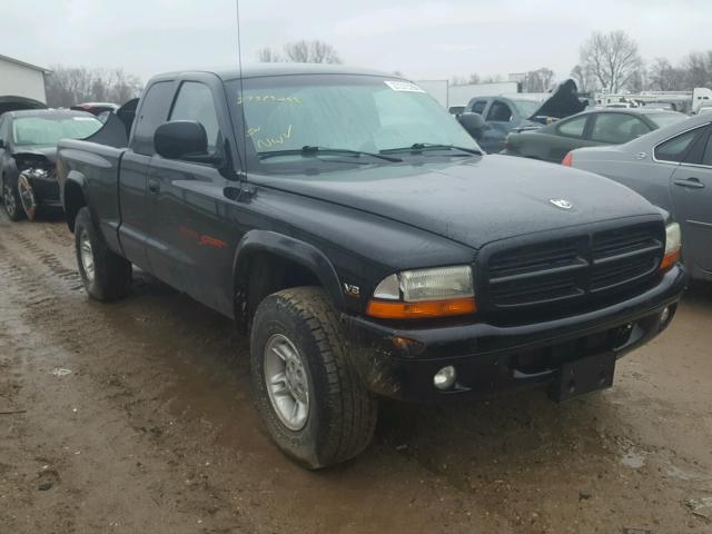 1B7GG23Y3VS256023 - 1997 DODGE DAKOTA BLACK photo 1