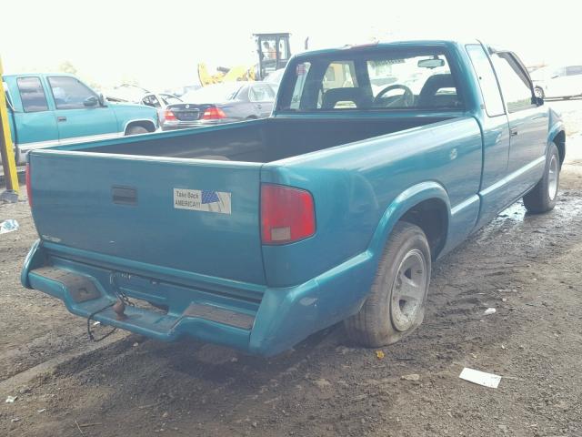 1GCCS19X2TK170723 - 1996 CHEVROLET S TRUCK S1 TEAL photo 4