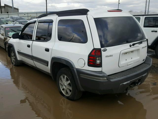 4NUES16S846105097 - 2004 ISUZU ASCENDER S WHITE photo 3