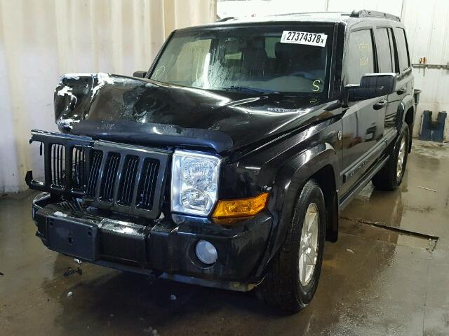 1J8HG48N56C155925 - 2006 JEEP COMMANDER BLACK photo 2