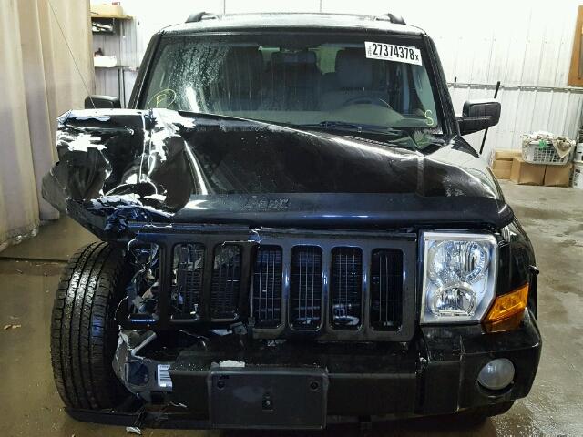1J8HG48N56C155925 - 2006 JEEP COMMANDER BLACK photo 9