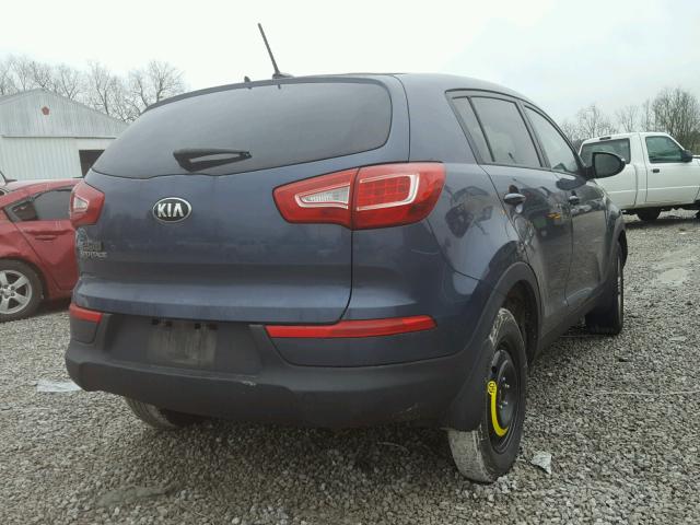 KNDPB3A2XD7351876 - 2013 KIA SPORTAGE B BLUE photo 4