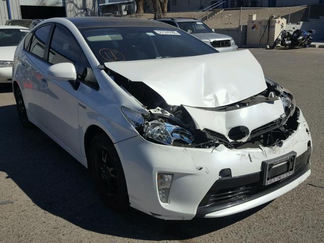 JTDKN3DU8C5457008 - 2012 TOYOTA PRIUS WHITE photo 1