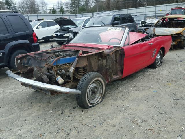 6F08T362923 - 1966 FORD MUSTANG RED photo 2