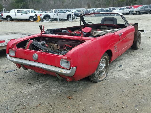 6F08T362923 - 1966 FORD MUSTANG RED photo 4