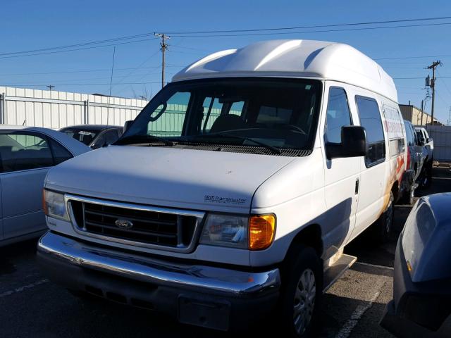 1FTNS24W47DB10658 - 2007 FORD ECONOLINE WHITE photo 2