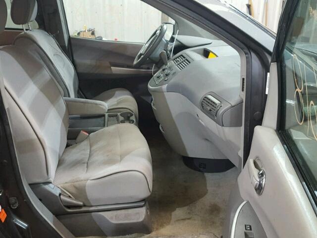 5N1BV28U48N118060 - 2008 NISSAN QUEST S GRAY photo 5