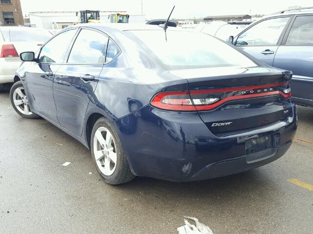 1C3CDFBB2FD223892 - 2015 DODGE DART SXT BLUE photo 3