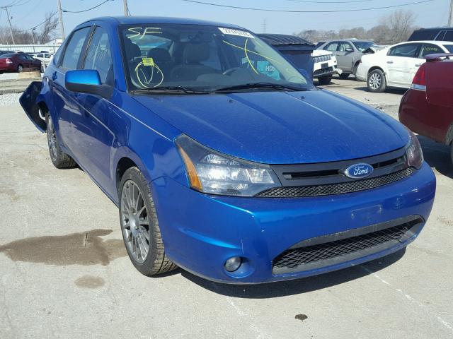 1FAHP3GN6BW175649 - 2011 FORD FOCUS SES BLUE photo 1