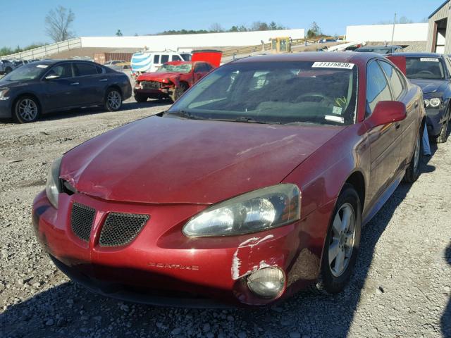 2G2WP522951136936 - 2005 PONTIAC GRAND PRIX MAROON photo 2