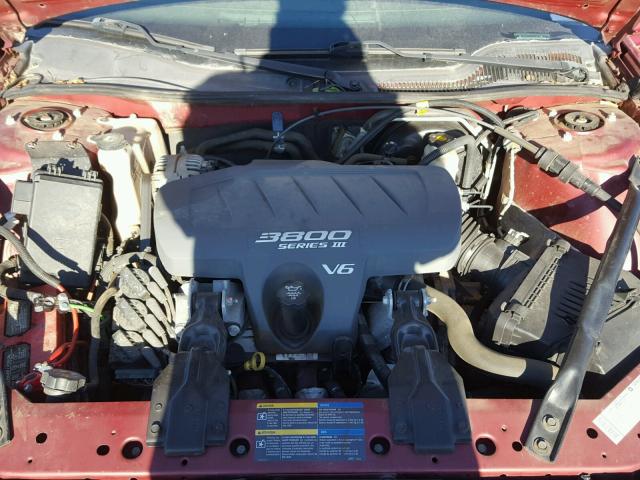 2G2WP522951136936 - 2005 PONTIAC GRAND PRIX MAROON photo 7