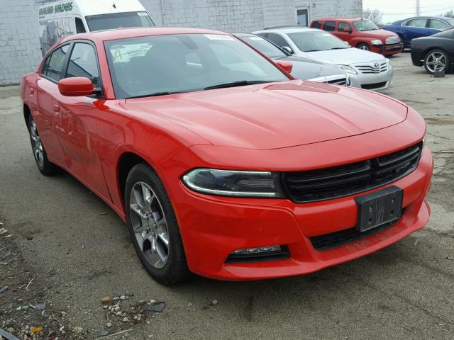 2C3CDXJG3HH526351 - 2017 DODGE CHARGER SX RED photo 1