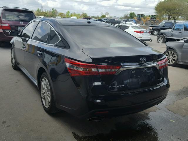 4T1BK1EB2FU188942 - 2015 TOYOTA AVALON XLE BLACK photo 3