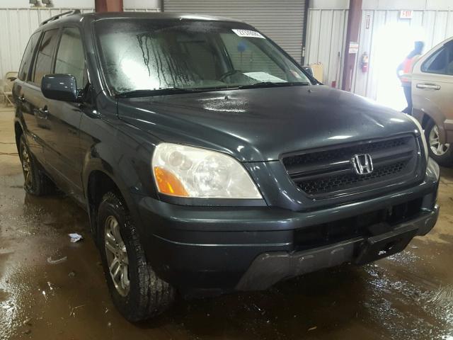 2HKYF18634H003791 - 2004 HONDA PILOT EXL BLUE photo 1