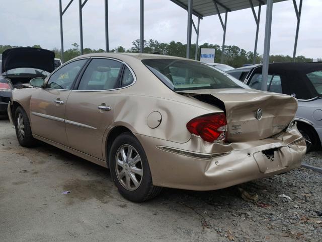 2G4WD562651213448 - 2005 BUICK LACROSSE C GOLD photo 3