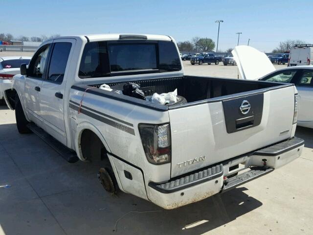 1N6BA0EK3CN331448 - 2012 NISSAN TITAN S WHITE photo 3