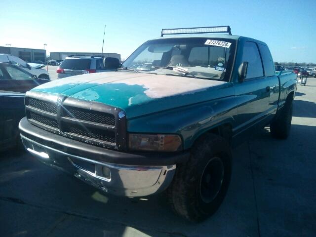 1B7HC13Z1VJ560881 - 1997 DODGE RAM 1500 GREEN photo 2