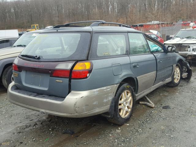 4S3BH686417632389 - 2001 SUBARU LEGACY OUT GREEN photo 4