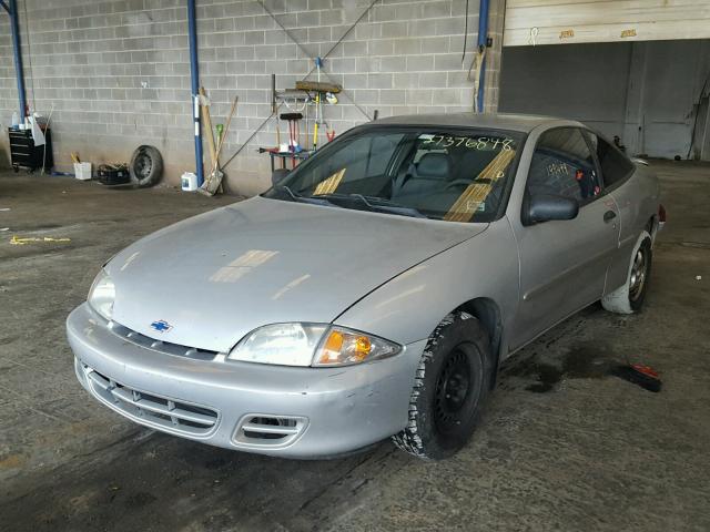 1G1JC124627255515 - 2002 CHEVROLET CAVALIER SILVER photo 2