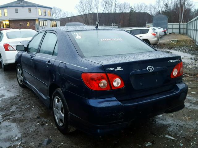 2T1BR32E76C682463 - 2006 TOYOTA COROLLA CE BLUE photo 3