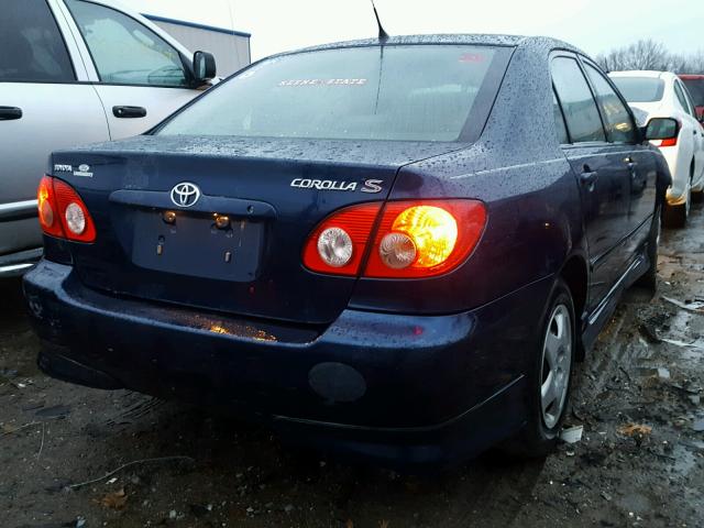 2T1BR32E76C682463 - 2006 TOYOTA COROLLA CE BLUE photo 4