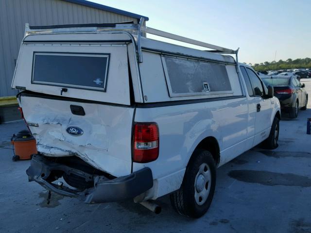 1FTRF12238KF00955 - 2008 FORD F150 WHITE photo 4