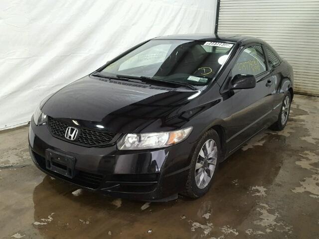 2HGFG12829H513310 - 2009 HONDA CIVIC EX BLACK photo 2