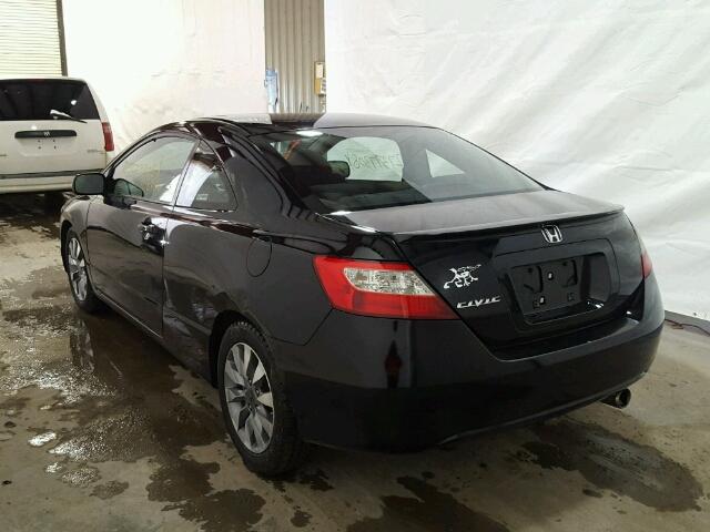 2HGFG12829H513310 - 2009 HONDA CIVIC EX შავი ფოტო 3