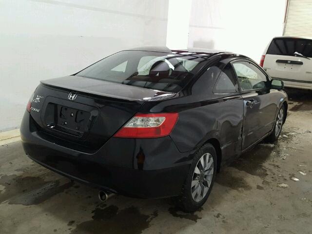 2HGFG12829H513310 - 2009 HONDA CIVIC EX BLACK photo 4