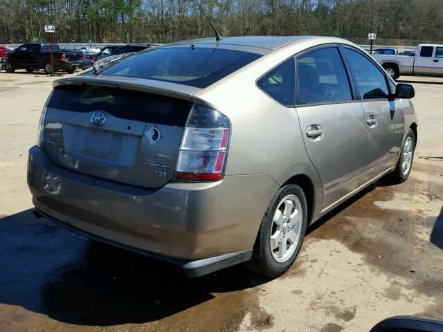 JTDKB20U853086942 - 2005 TOYOTA PRIUS TAN photo 4