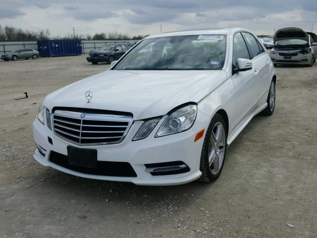 WDDHF5KB7DA718261 - 2013 MERCEDES-BENZ E 350 WHITE photo 2