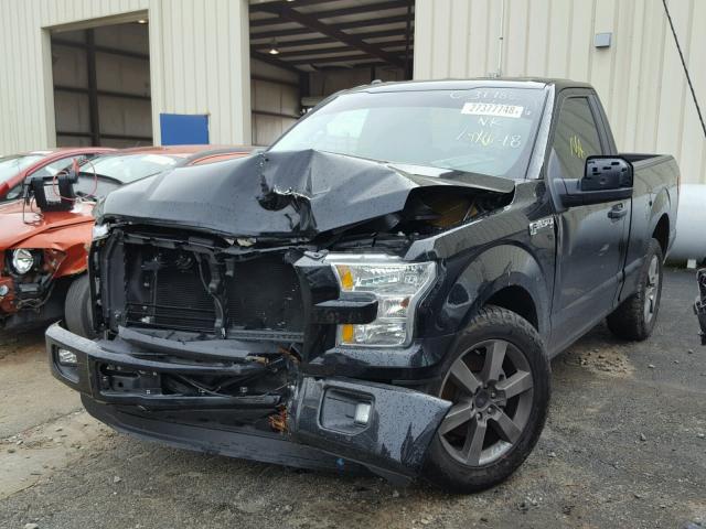 1FTMF1C84GFB41006 - 2016 FORD F150 BLACK photo 2