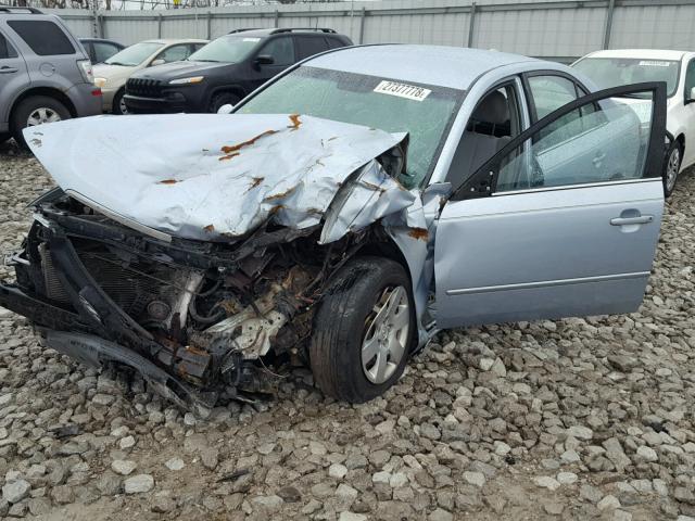 5NPET46C48H349778 - 2008 HYUNDAI SONATA GLS BLUE photo 2