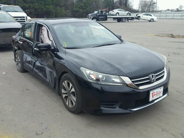 1HGCR2F30DA086475 - 2013 HONDA ACCORD LX BLACK photo 1