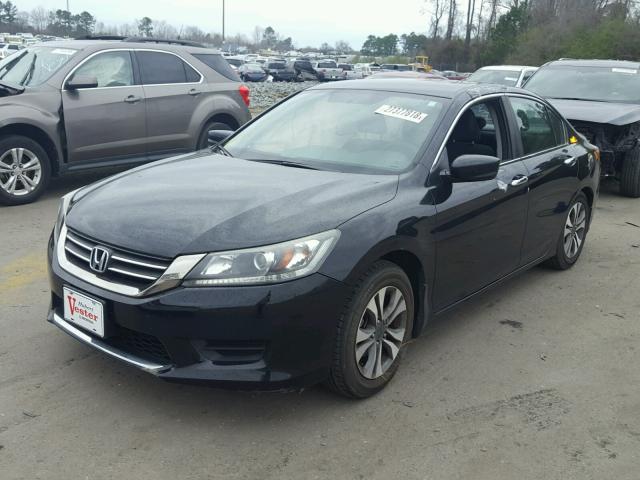 1HGCR2F30DA086475 - 2013 HONDA ACCORD LX BLACK photo 2