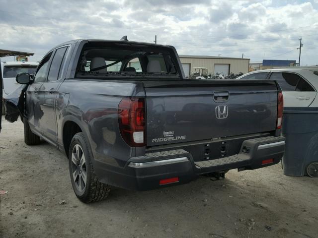 5FPYK2F60JB001261 - 2018 HONDA RIDGELINE BLACK photo 3