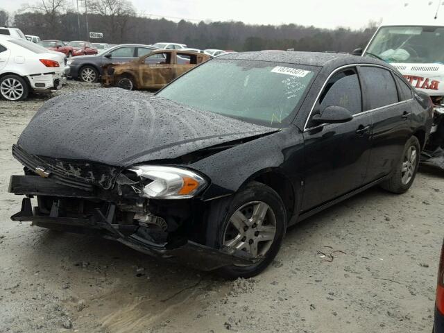 2G1WB58K581337635 - 2008 CHEVROLET IMPALA LS BLACK photo 2