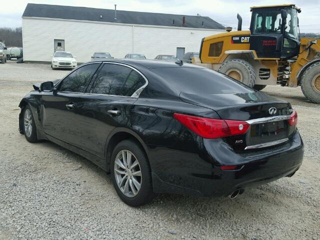 JN1BV7AR1FM406583 - 2015 INFINITI Q50 BASE BLACK photo 3